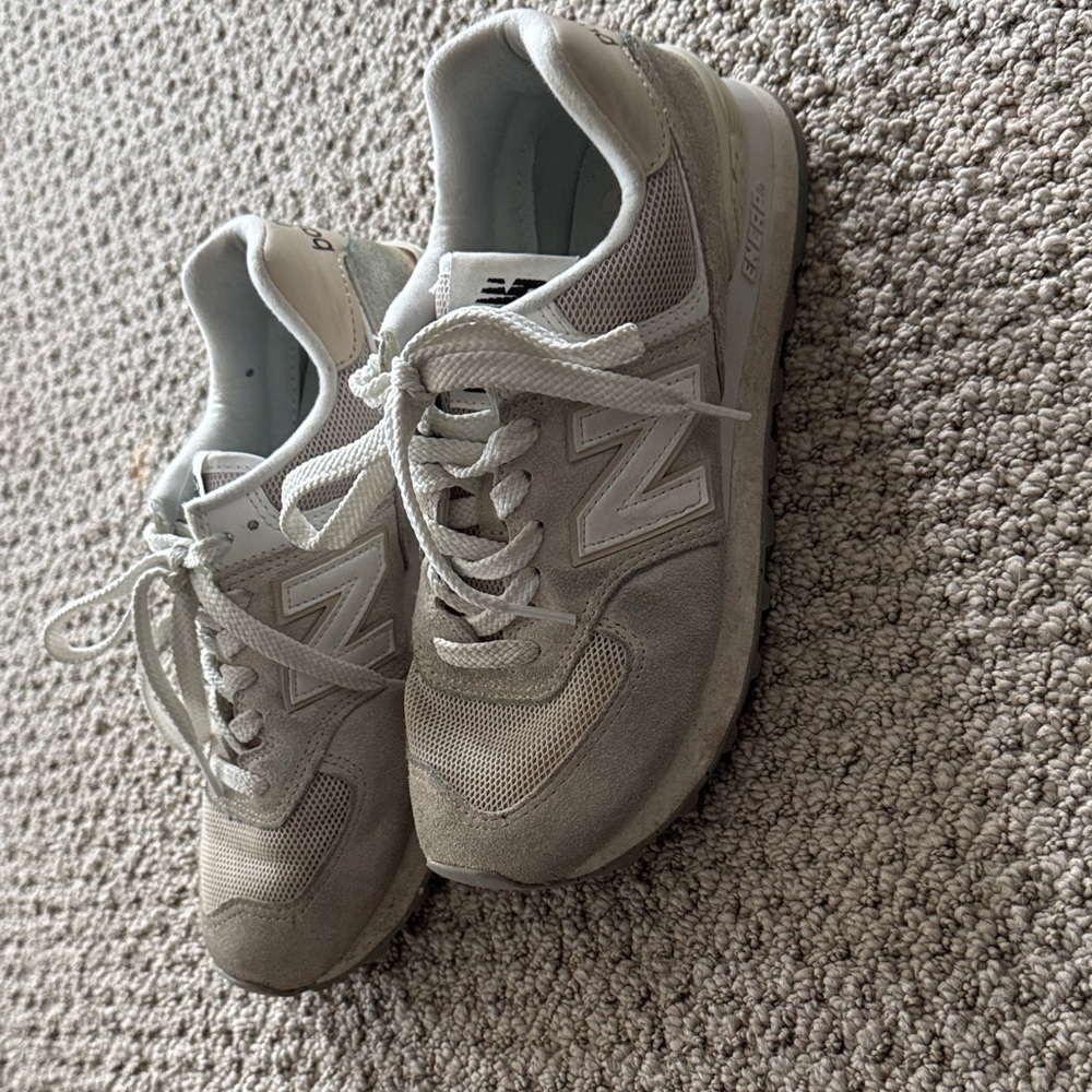 New Balance Light Gray Athletic Shoes